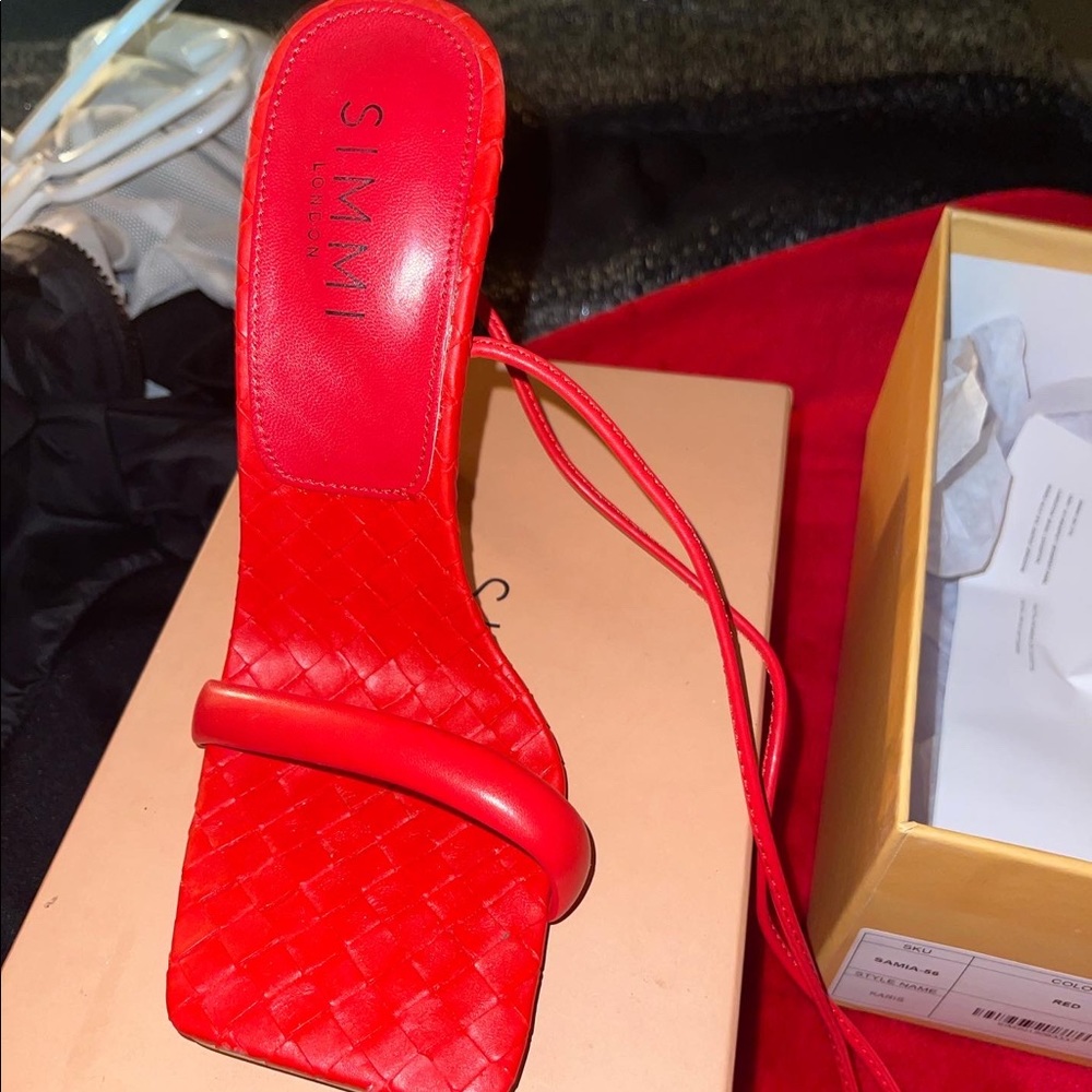 Red Simmi Heels